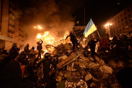 Clashes in Kiev, Ukraine, February 2014 (photo by Mstyslav Chernov)